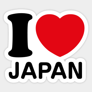 I Love Japan Sticker